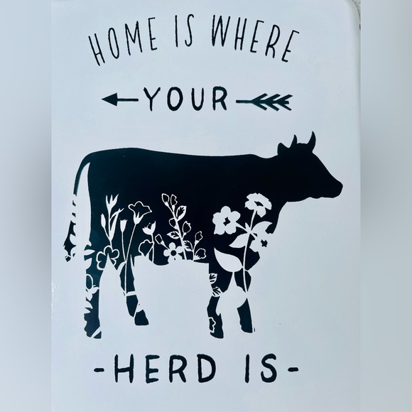 *Home Is Where Your Herd Is Metal Hanging Sign - Picture 10 of 13